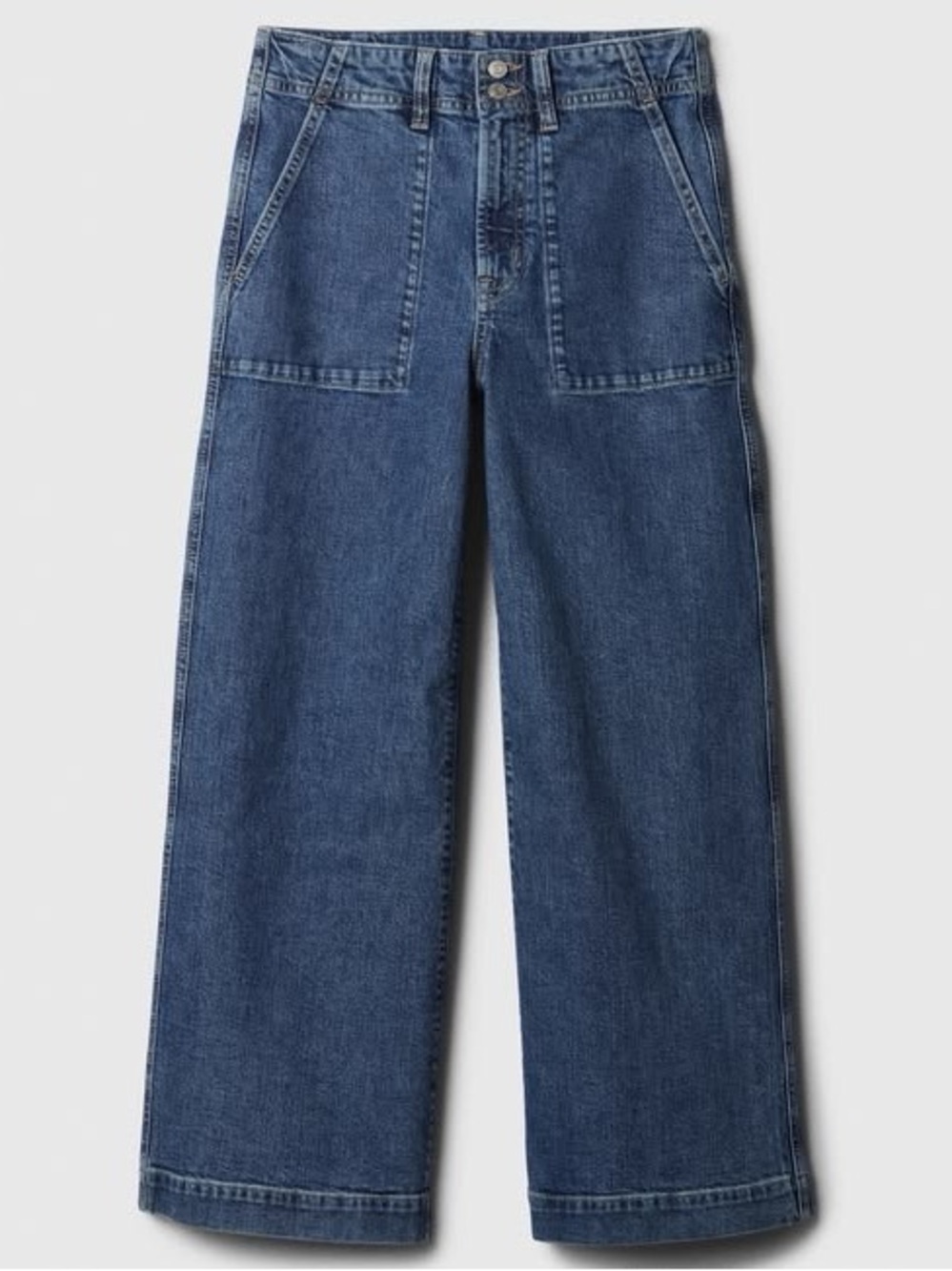 GAP High-Rise Wide Leg Utility Jeans